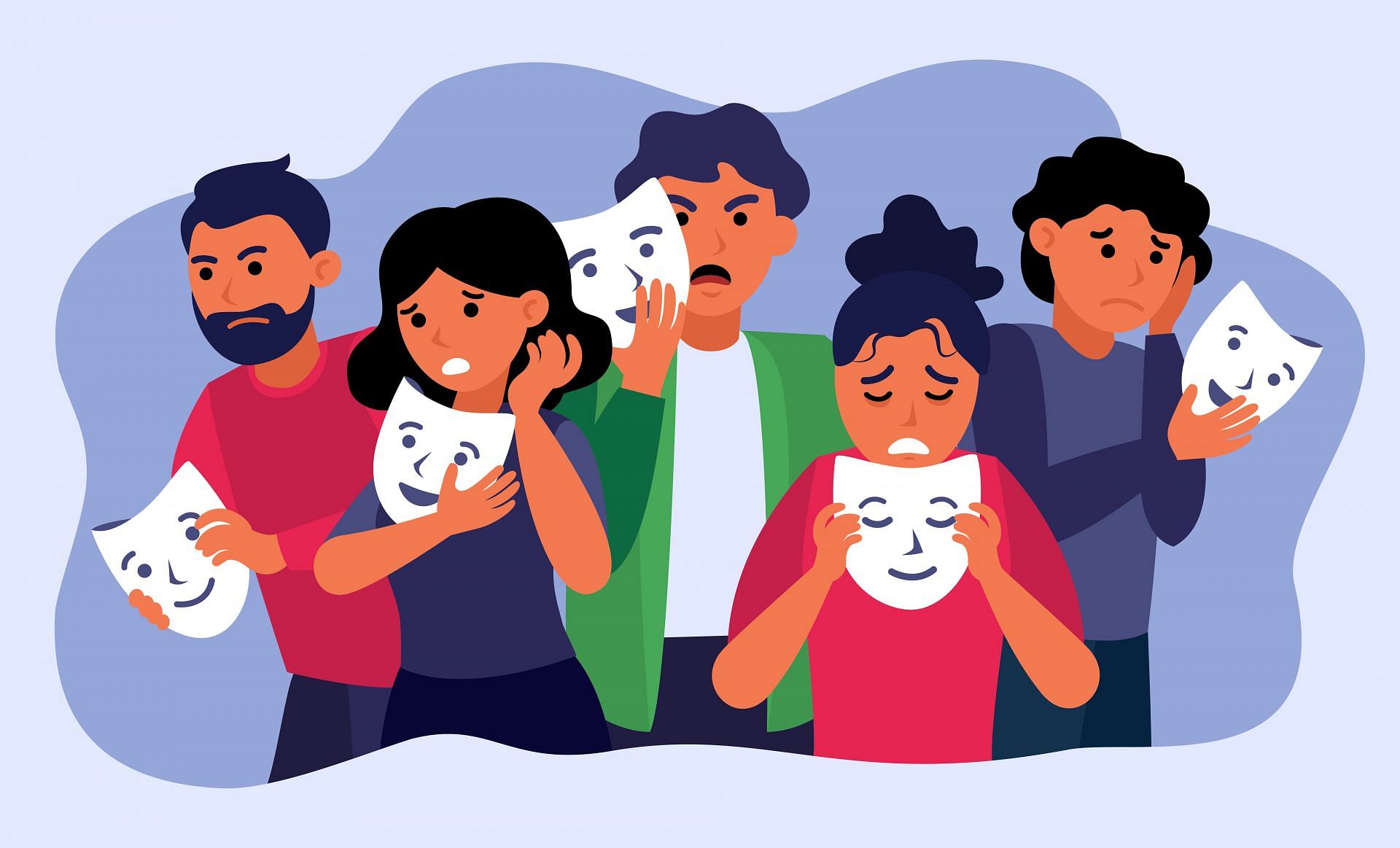 People with high functioning depression often have to put up a facade. (Image via Freepik/Freepik)